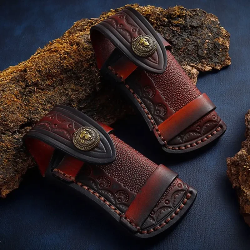 Leather Fold Knife Scabbard Holder