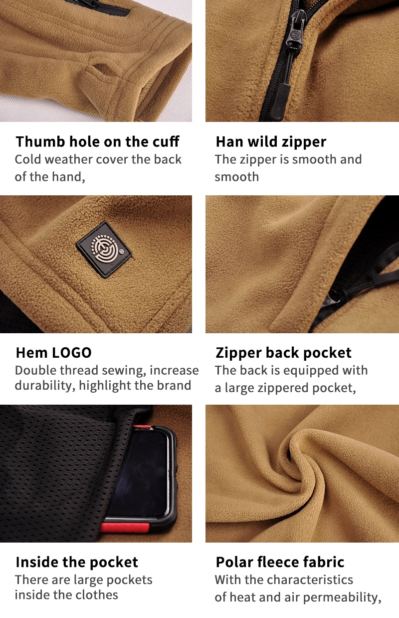 Thermal Soft Fleece Tactical Jacket 9 Thermal Soft Fleece Tactical Jacket - Image 9