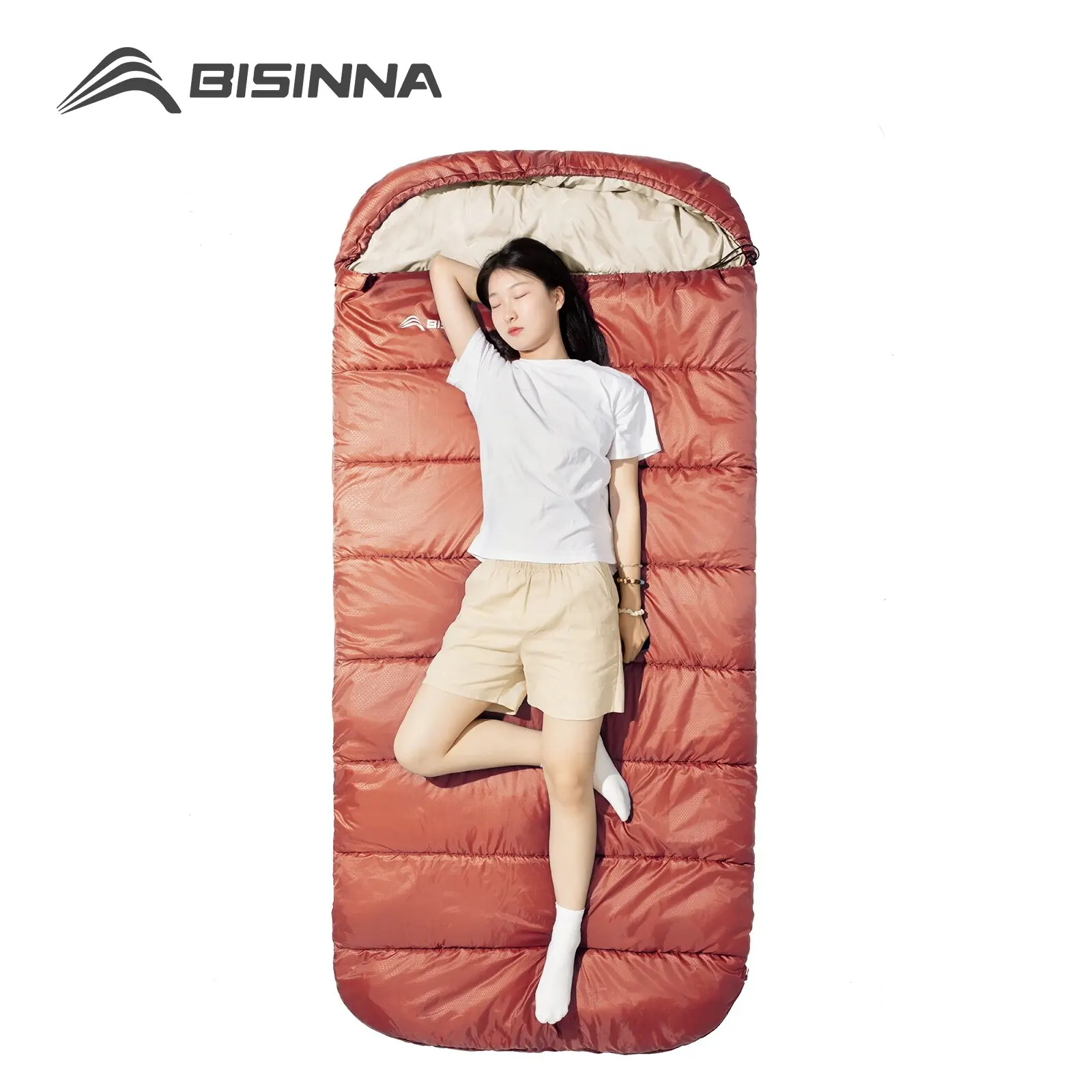 Large 3-Season Camping Sleeping Bag 1 Large 3-Season Camping Sleeping Bag