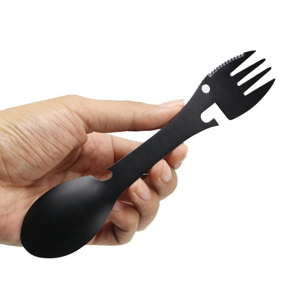 5-In-1 Stainless Steel Camping Tableware Multi Tool 5 5-In-1 Stainless Steel Camping Tableware Multi Tool - Image 5