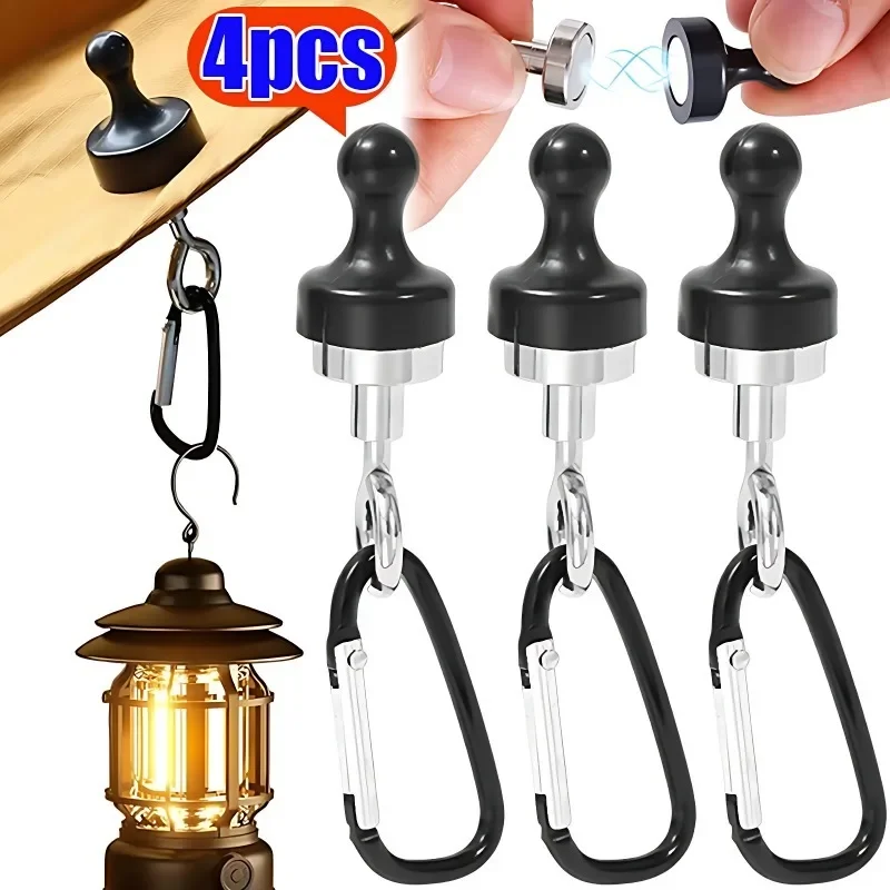 Magnetic Hooks Tent Canopy Carabiners 2 Magnetic Hooks Tent Canopy Carabiners - Image 2