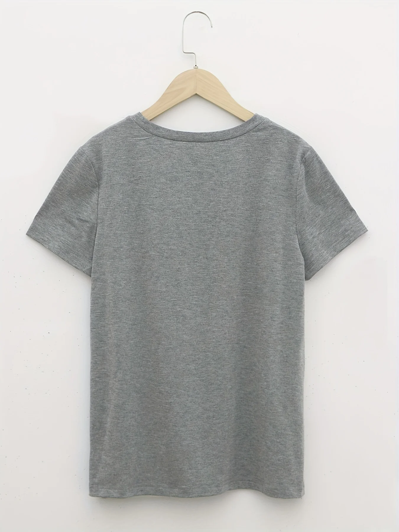Dandelion Print Crew Neck T-Shirt for Women 5 Dandelion Print Crew Neck T-Shirt for Women - Image 5