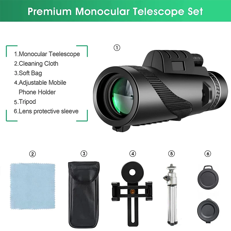 Portable Zoom Monocular Telescope 6 Portable Zoom Monocular Telescope - Image 6