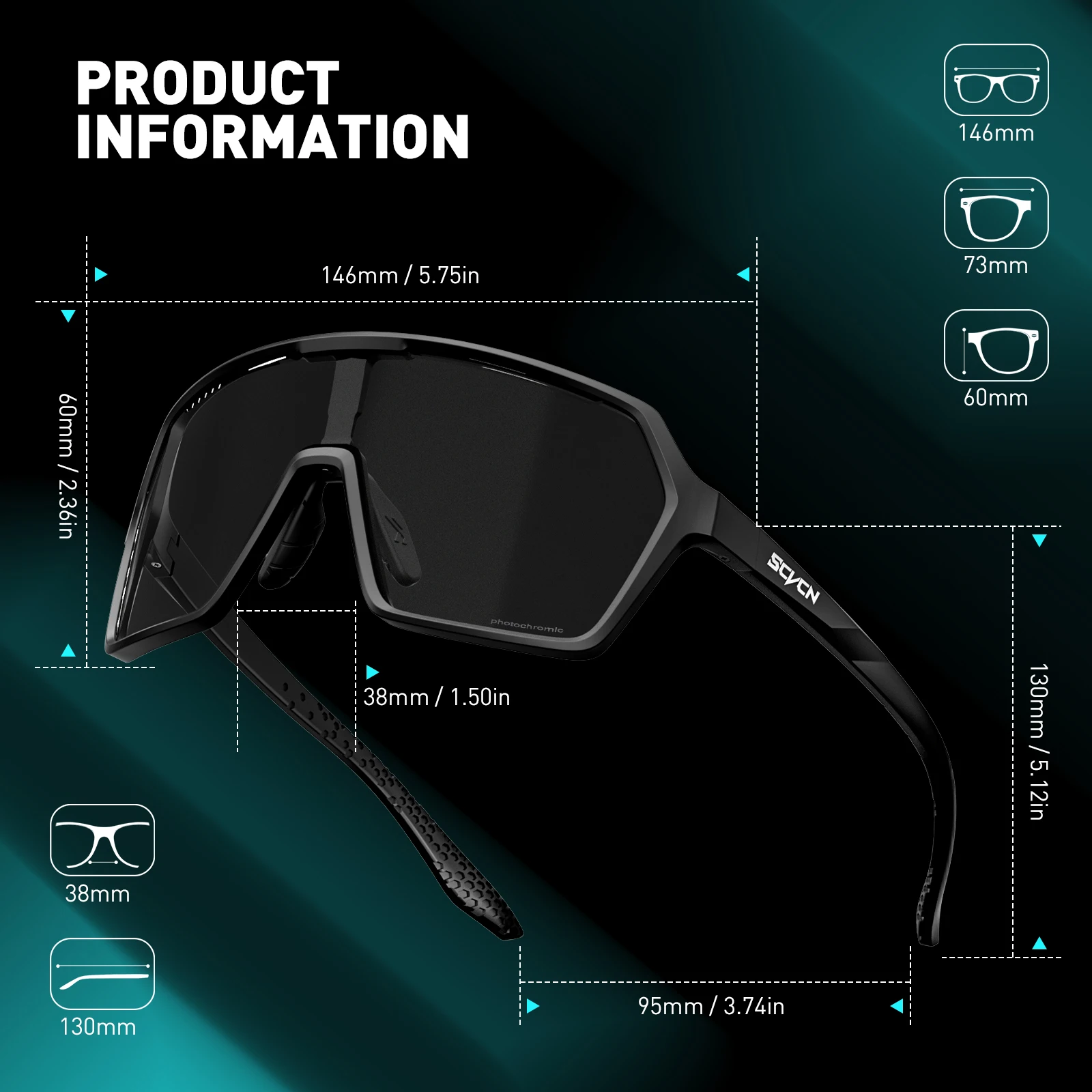 Photochromic Cycling Sunglasses 7 Photochromic Cycling Sunglasses - Image 7