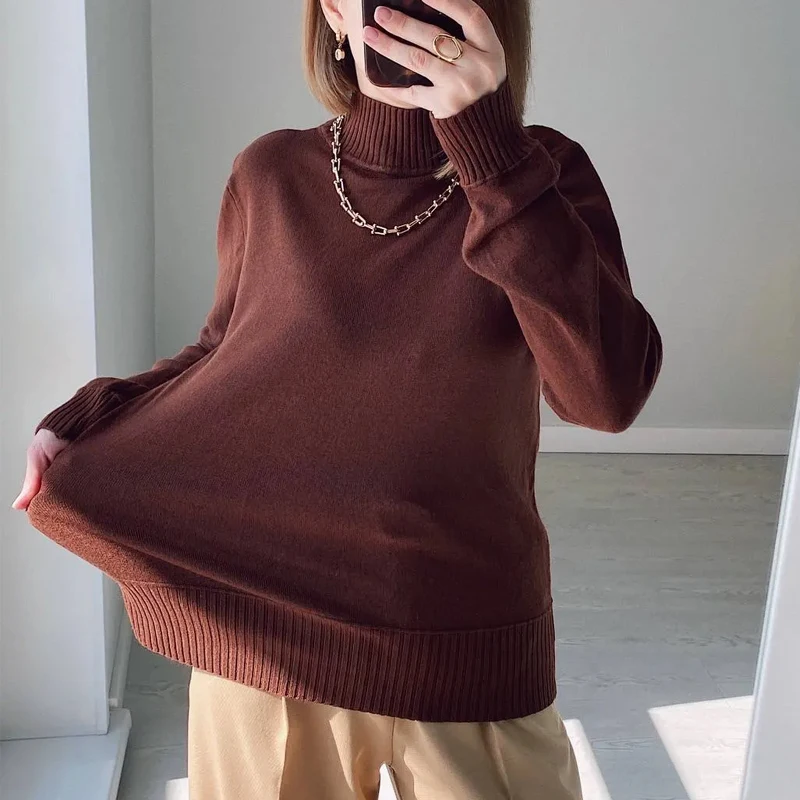 Knitted Turtleneck Sweater - Womens 5 Knitted Turtleneck Sweater - Womens - Image 5