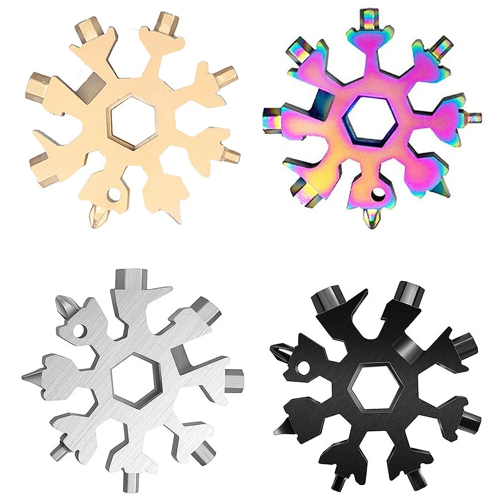 Compact Stainless Snowflake Multi-Tool 1 Compact Stainless Snowflake Multi-Tool