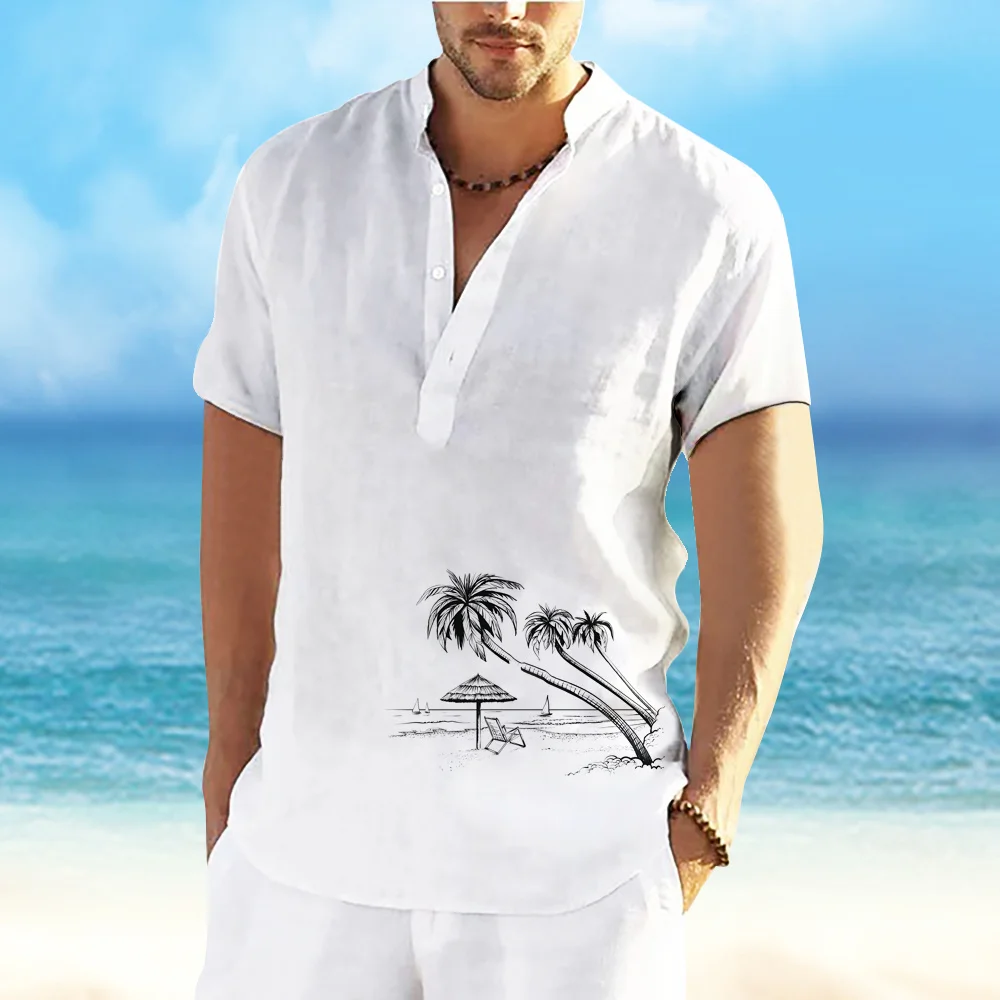 Lightweight Beach Shirt - Mens Collar Tee 6 Lightweight Beach Shirt - Mens Collar Tee - Image 6