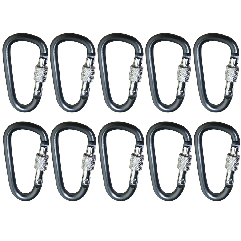 Aluminum Carabiner Set for Camping and Outdoor Activities 1 Aluminum Carabiner Set for Camping and Outdoor Activities