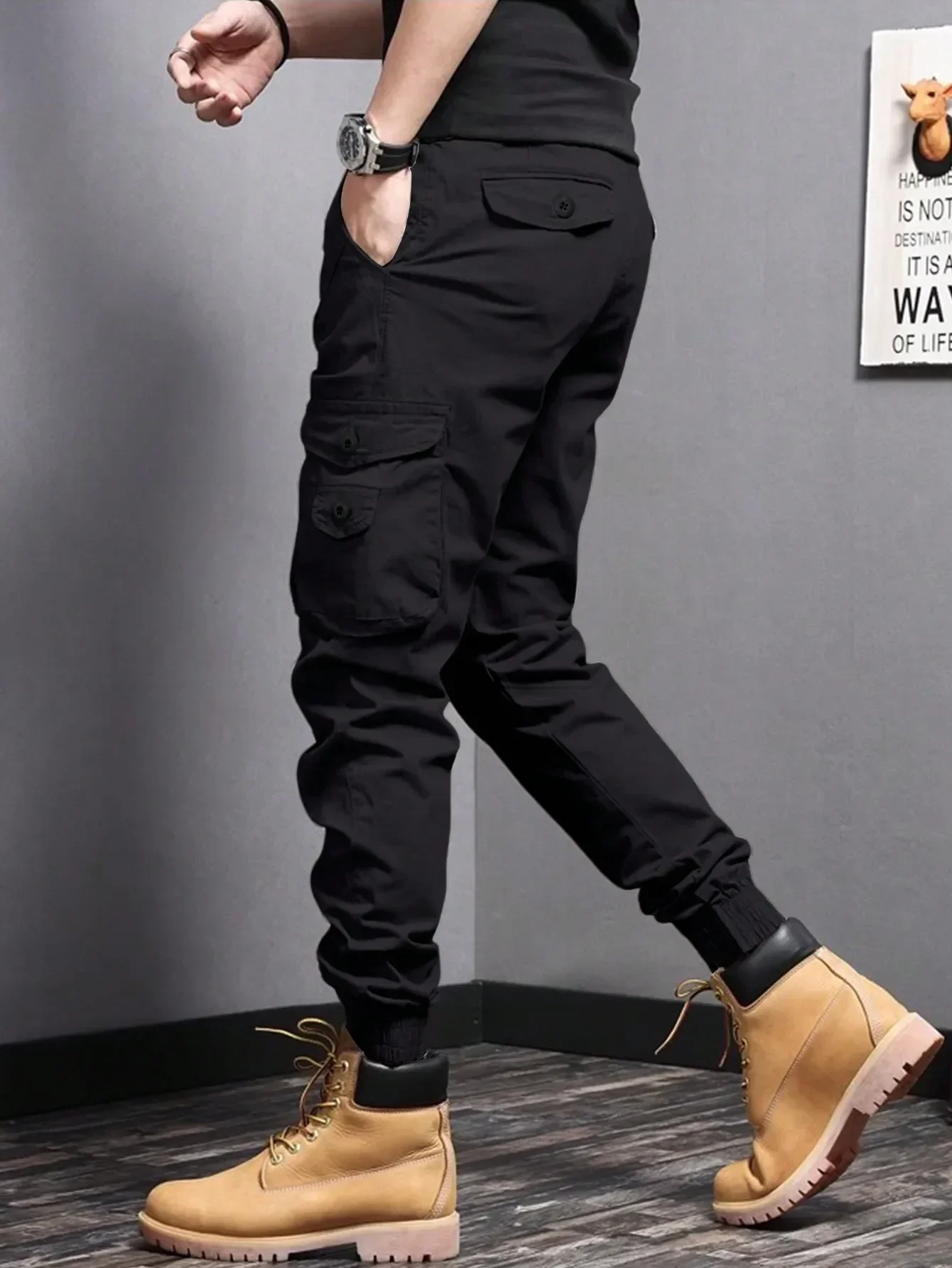 Versatile Cotton Cargo Pants for Men 5 Versatile Cotton Cargo Pants for Men - Image 5