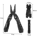 16-in-1 Swiss Tech Camping Multitool with Folding Plier