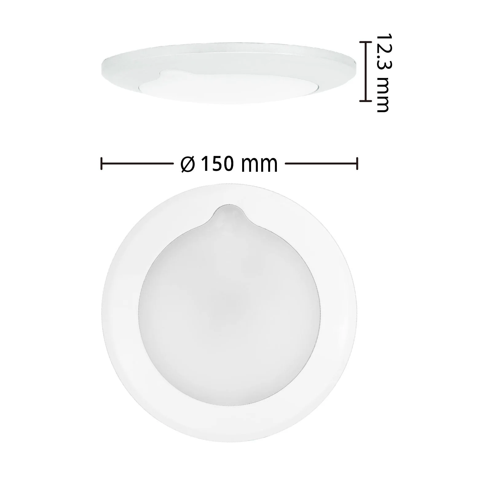 Slim LED Ceiling Light with Touch Dimmer Switch 8 Slim LED Ceiling Light with Touch Dimmer Switch - Image 8