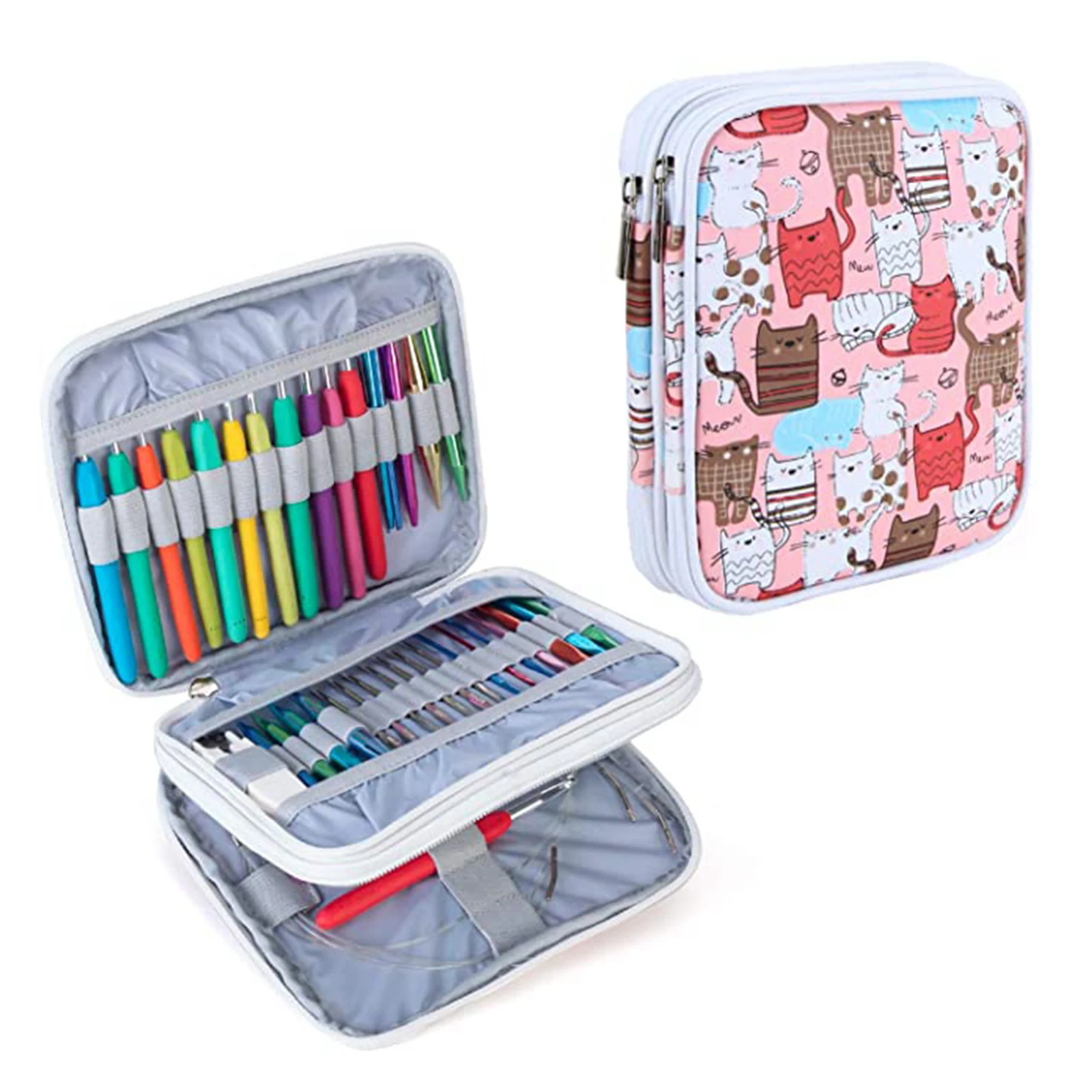 Crochet Hook Roll Organizer Pouch 1 Crochet Hook Roll Organizer Pouch