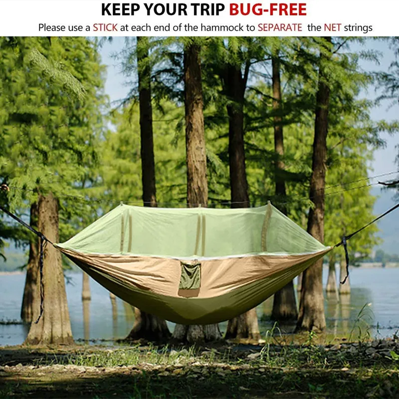 Portable Camping Hammock with Rain Fly Tarp 8 Portable Camping Hammock with Rain Fly Tarp - Image 8