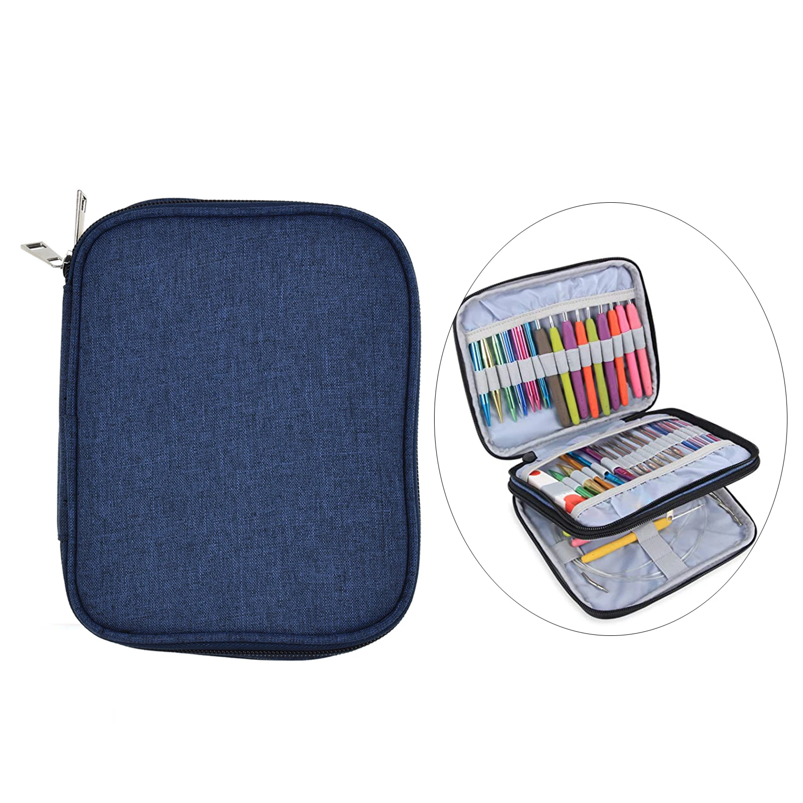 Crochet Hook Roll Organizer Pouch 8 Crochet Hook Roll Organizer Pouch - Image 8