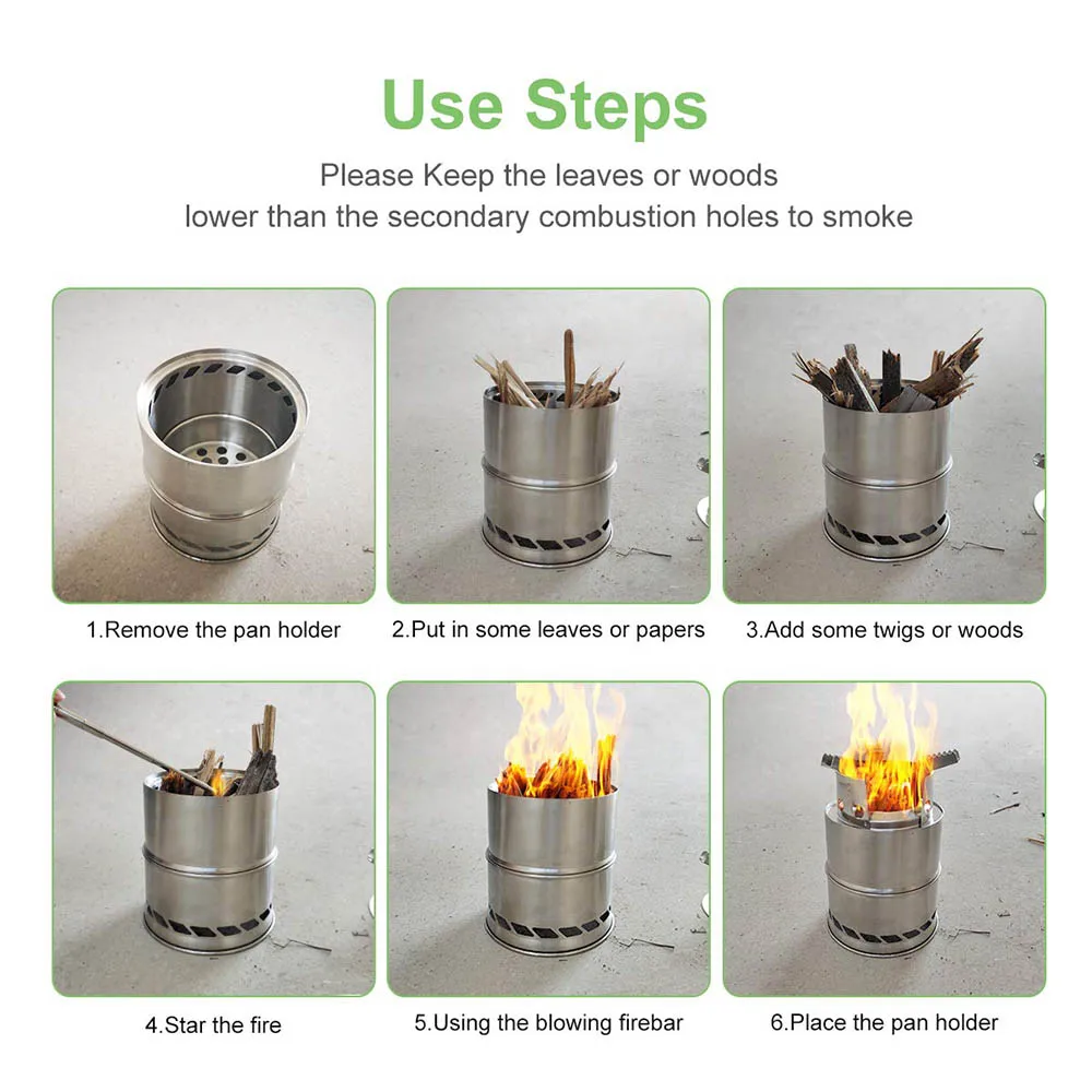 Compact Wood Burning Camping Stove 5 Compact Wood Burning Camping Stove - Image 5
