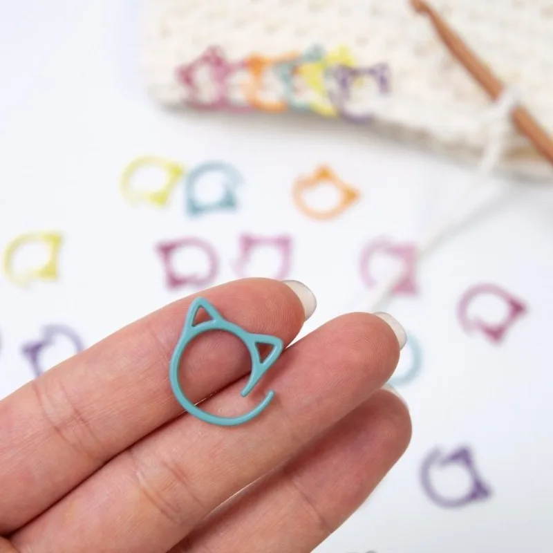 Metal Cat Ear Stitch Marker Set 11 Metal Cat Ear Stitch Marker Set - Image 11