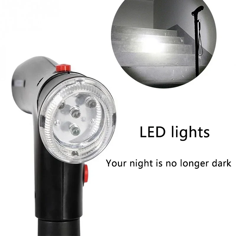 Collapsible Telescopic Walking Cane with LED Alarm 5 Collapsible Telescopic Walking Cane with LED Alarm - Image 5