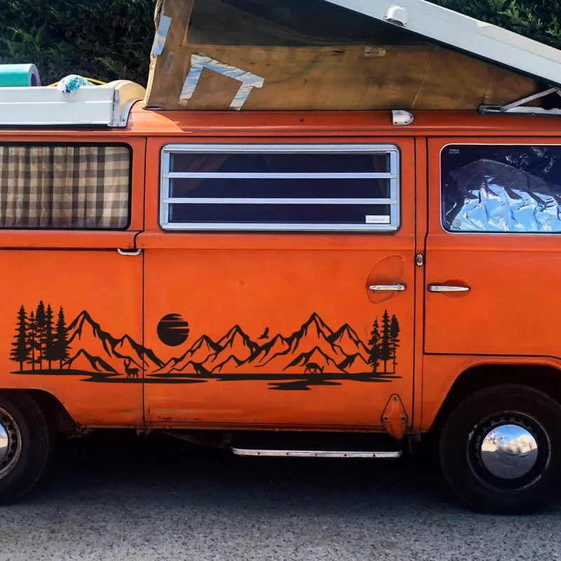 Forest Camper Vinyl Decal Sticker