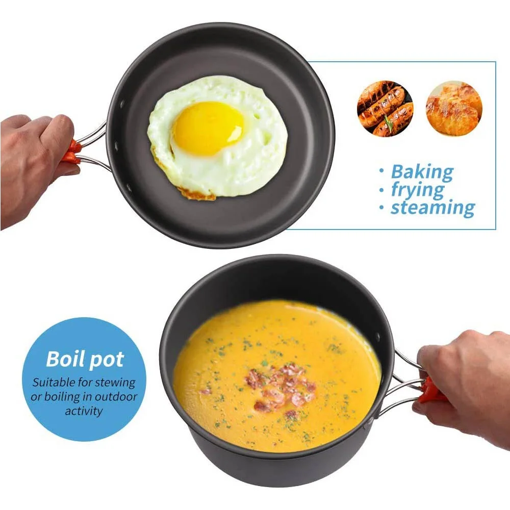 Camping Cookware Set for 2-3 People 3 Camping Cookware Set for 2-3 People - Image 3