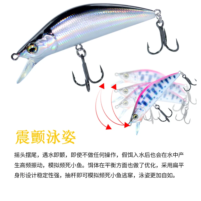 Hard Sinking Minnow Lure for Inshore Fishing 3 Hard Sinking Minnow Lure for Inshore Fishing - Image 3