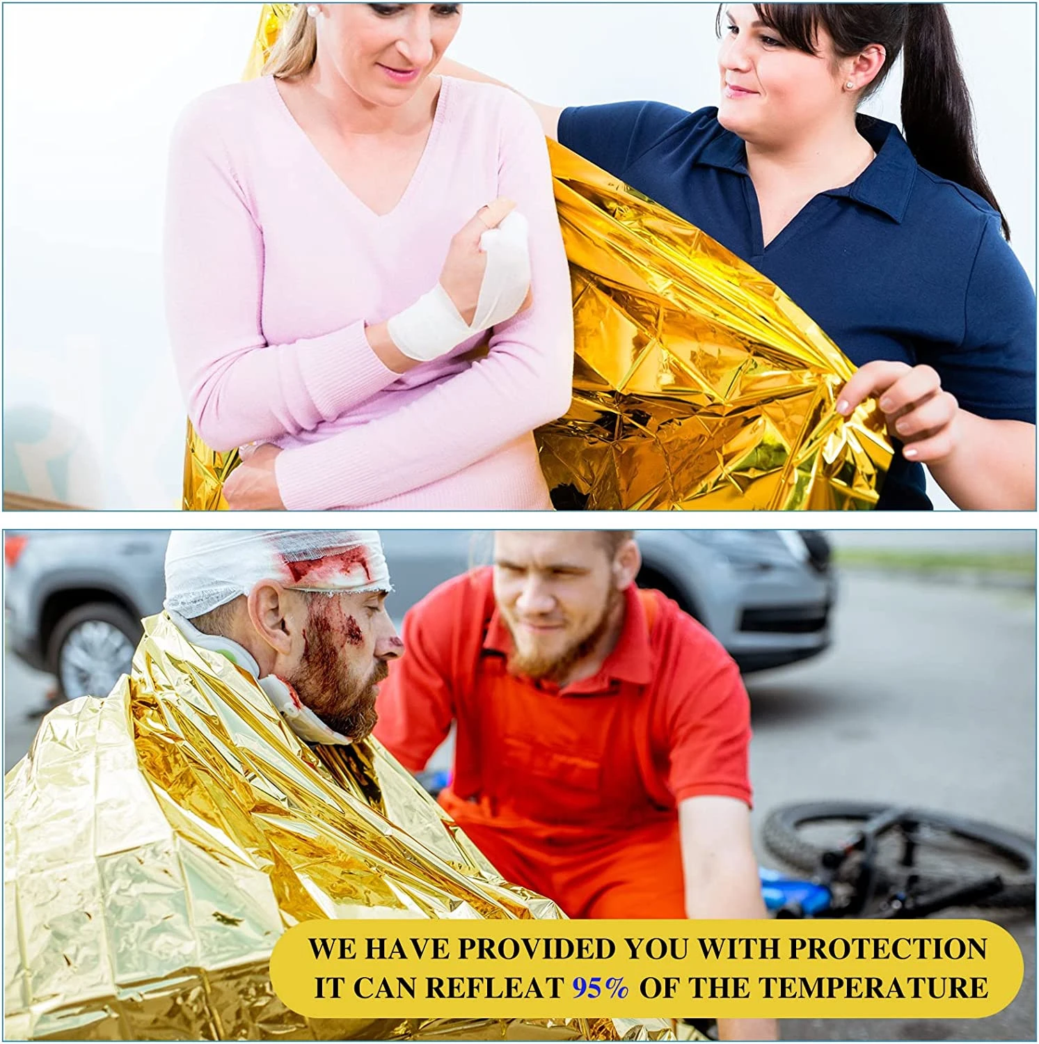 Emergency Survival Blanket Waterproof First Aid Rescue Curtain 5 Emergency Survival Blanket Waterproof First Aid Rescue Curtain - Image 5