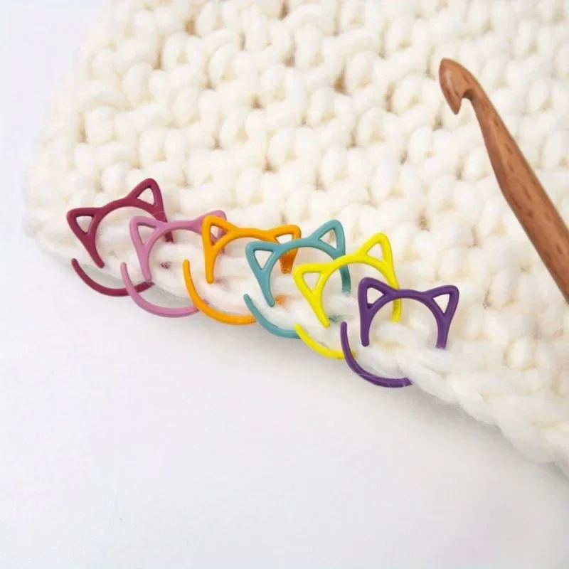 Metal Cat Ear Stitch Marker Set 10 Metal Cat Ear Stitch Marker Set - Image 10