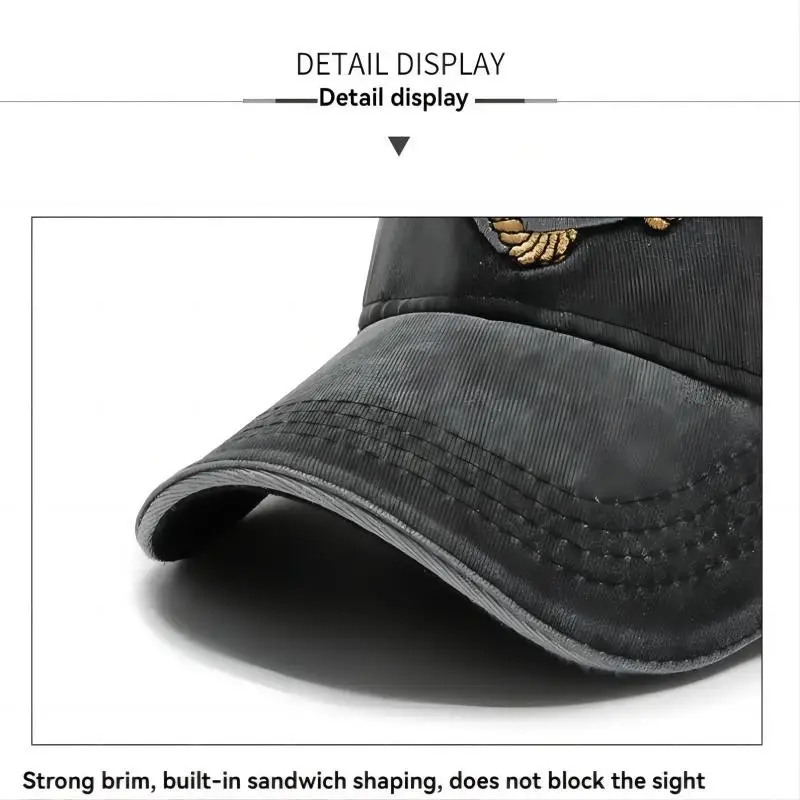 Embroidered Cowboy Baseball Hat 5 Embroidered Cowboy Baseball Hat - Image 5