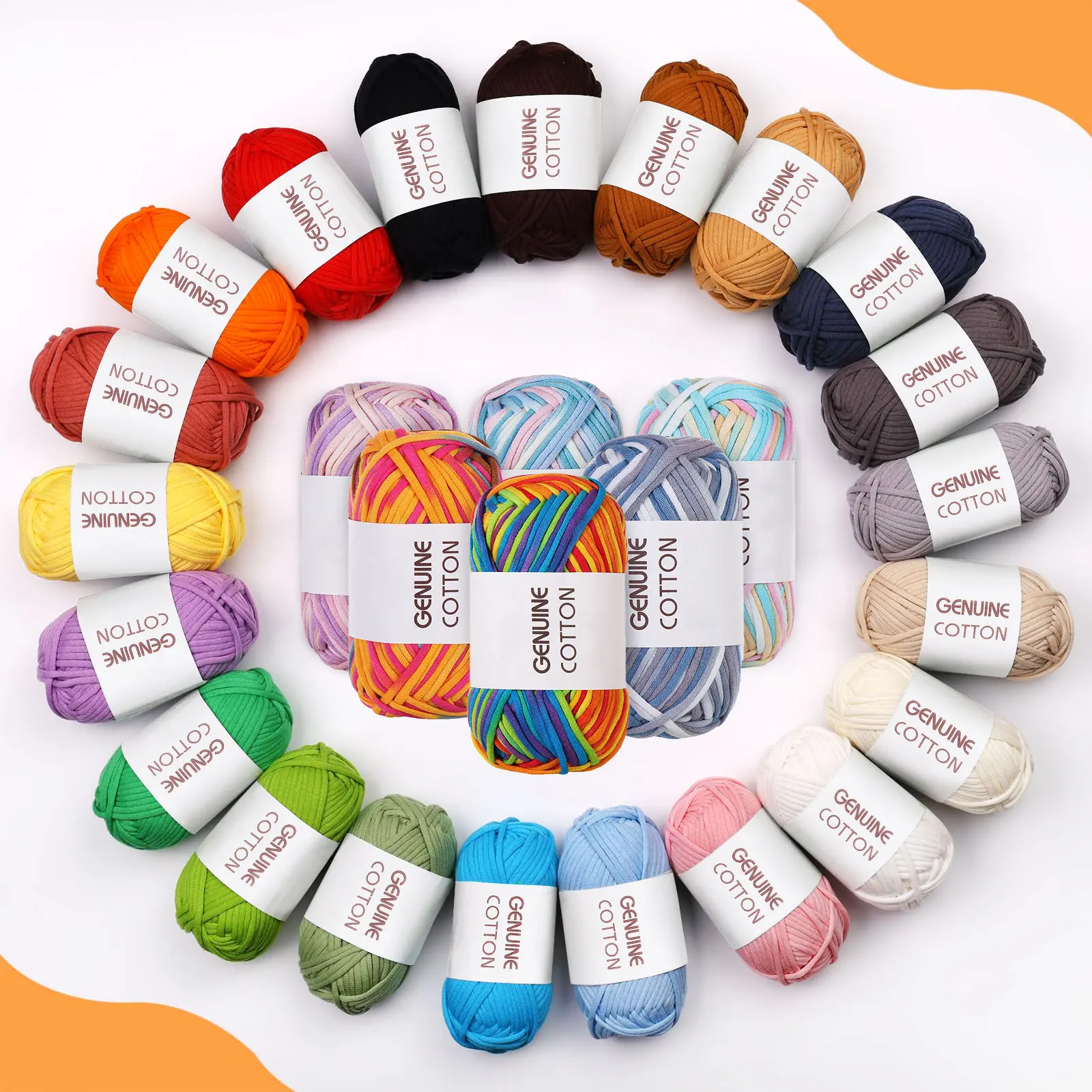 50g Cotton-Blend Crochet Yarn Roll 1 50g Cotton-Blend Crochet Yarn Roll
