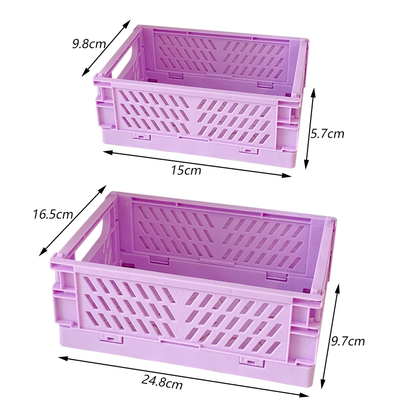 Foldable Plastic Storage Crate 6 Foldable Plastic Storage Crate - Image 6