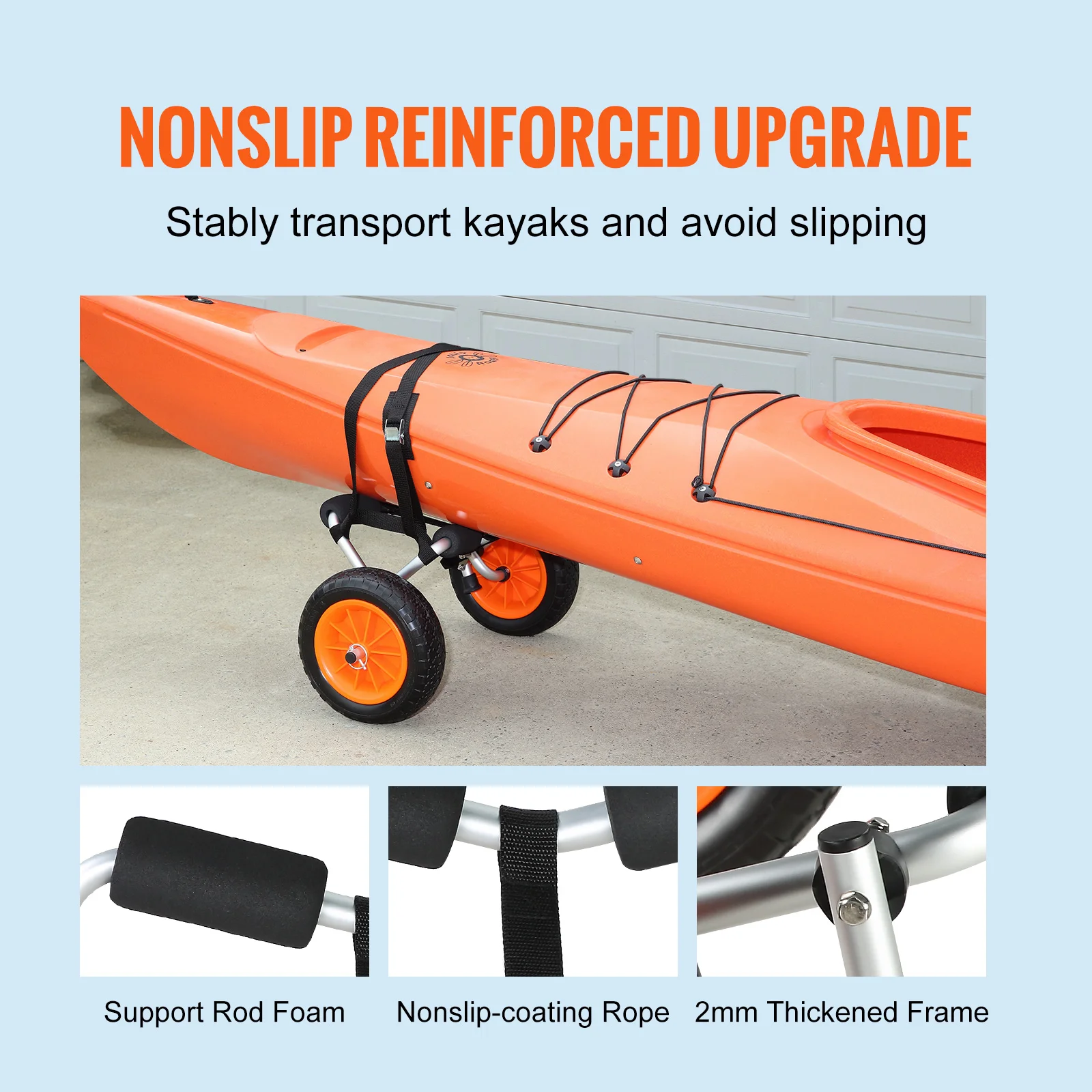 Heavy Duty Foldable Kayak Cart 5 Heavy Duty Foldable Kayak Cart - Image 5