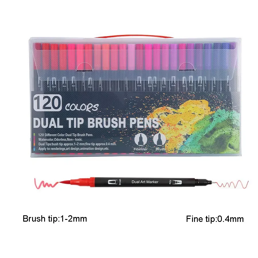 Double-Ended Watercolour Art Marker Set 8 Double-Ended Watercolour Art Marker Set - Image 8