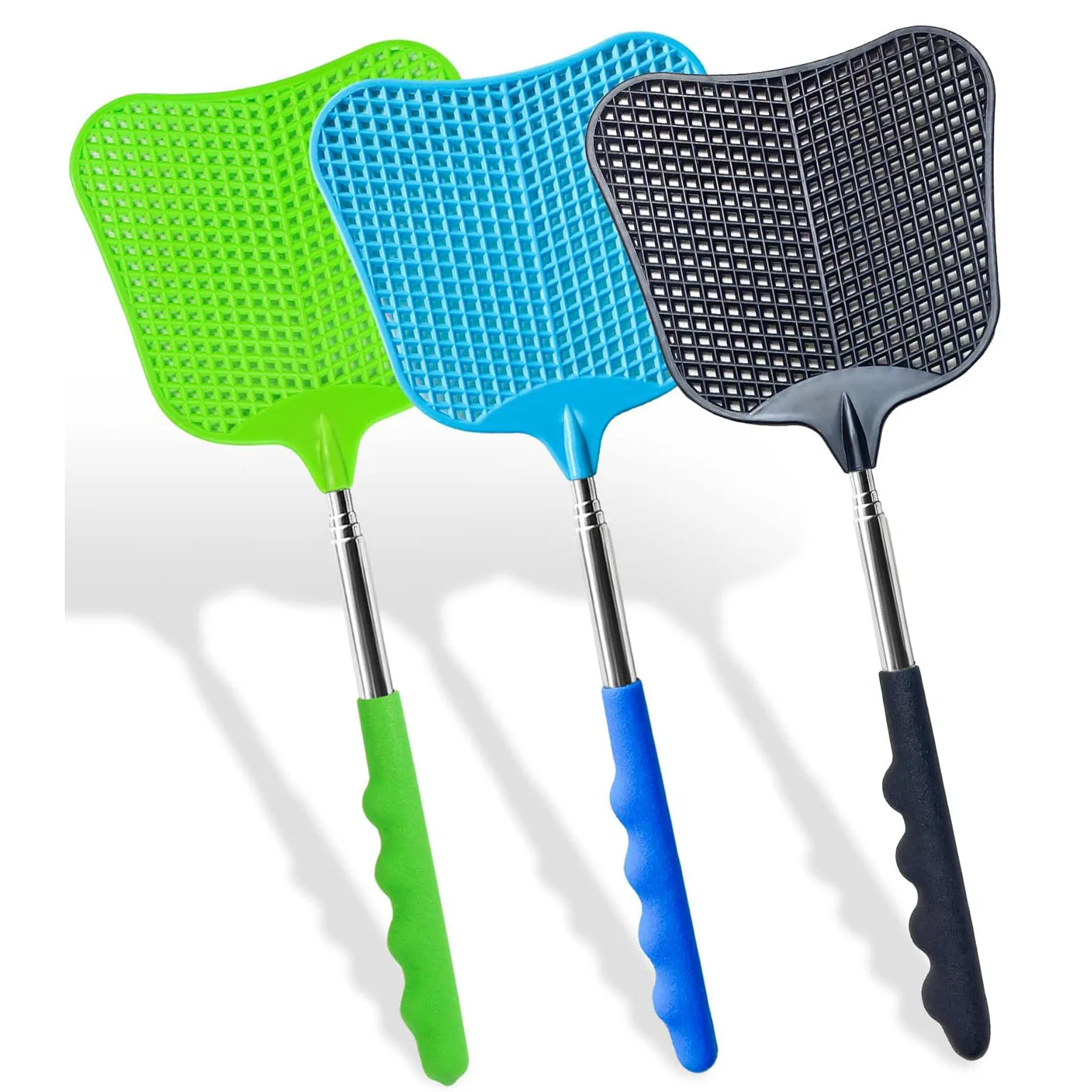 Telescopic Stainless Steel Fly Swatter Set 1 Telescopic Stainless Steel Fly Swatter Set
