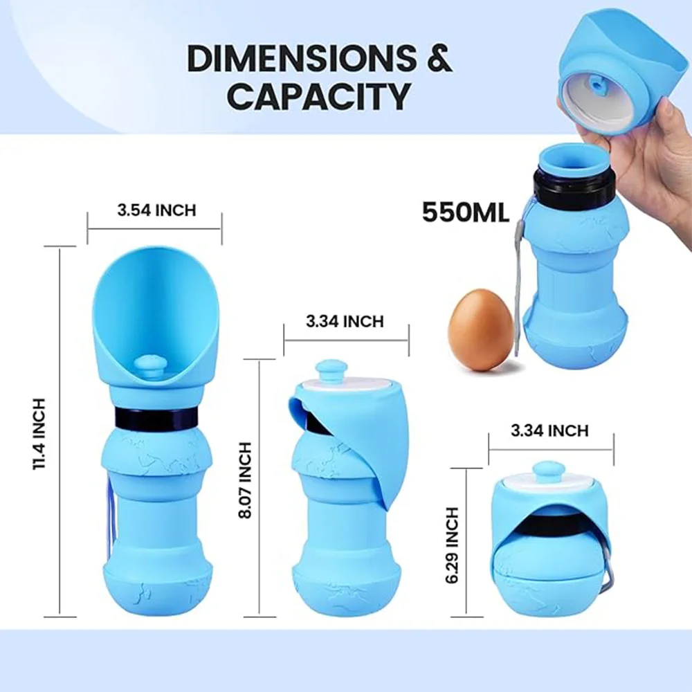 Portable Folding Dog Water Bottle 5 Portable Folding Dog Water Bottle - Image 5