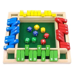 Deluxe Shut The Box Board Game Set