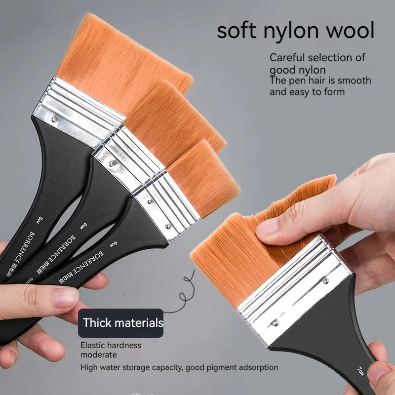 7-Piece Nylon Artist Brush Set 18 cm