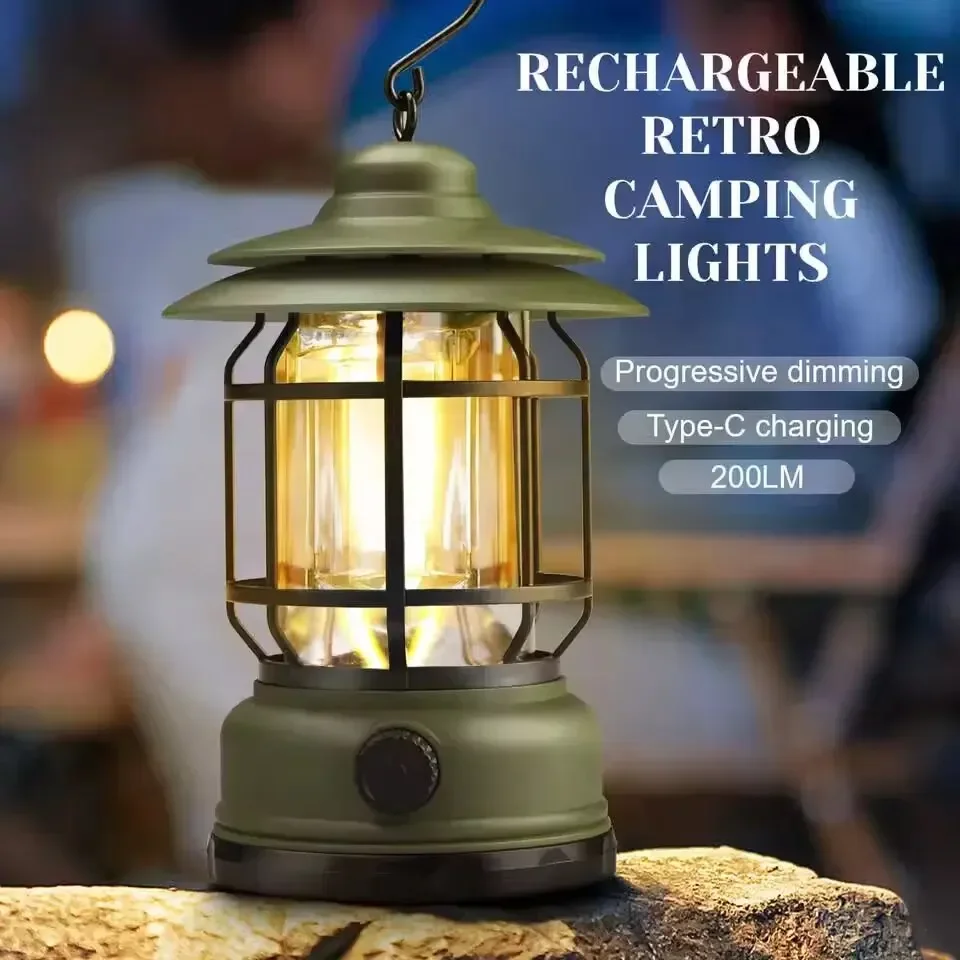 Retro Rechargeable Outdoor Lantern 1 Retro Rechargeable Outdoor Lantern