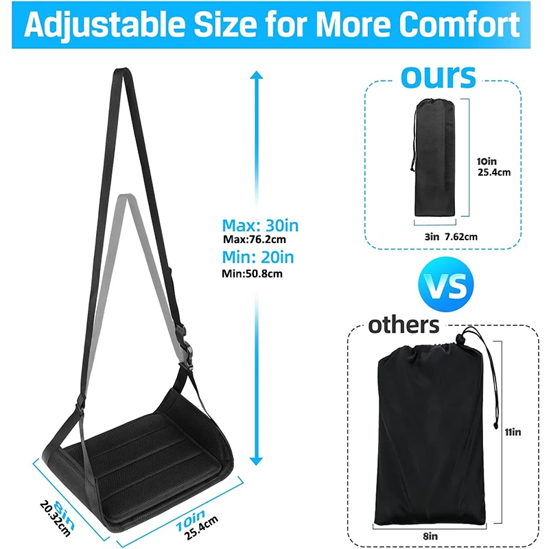 Airplane Foot Hammock with Memory Foam 5 Airplane Foot Hammock with Memory Foam - Image 5
