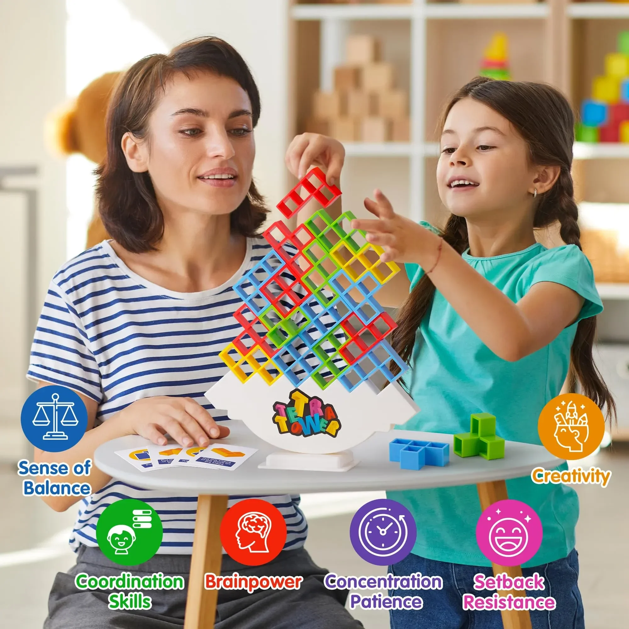 Tetra Tower Building Blocks Game 2 Tetra Tower Building Blocks Game - Image 2