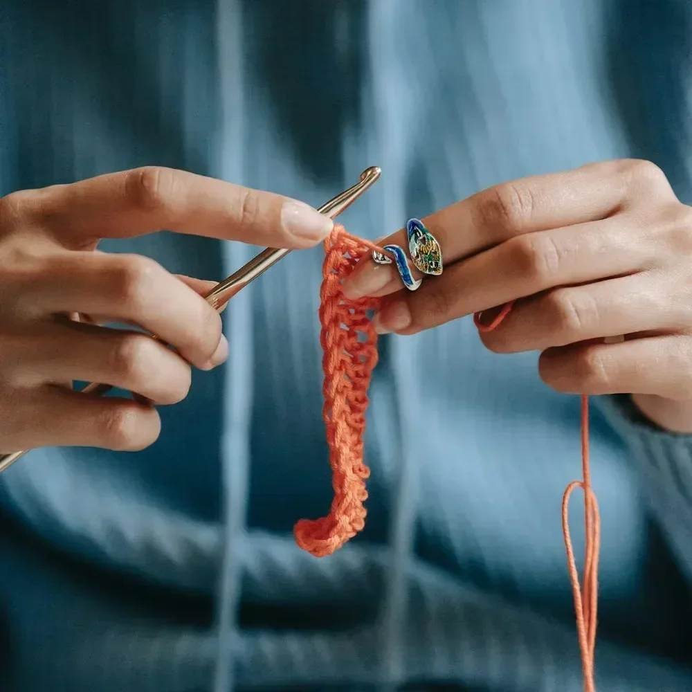 Adjustable Crochet Yarn Guide Ring 7 Adjustable Crochet Yarn Guide Ring - Image 7