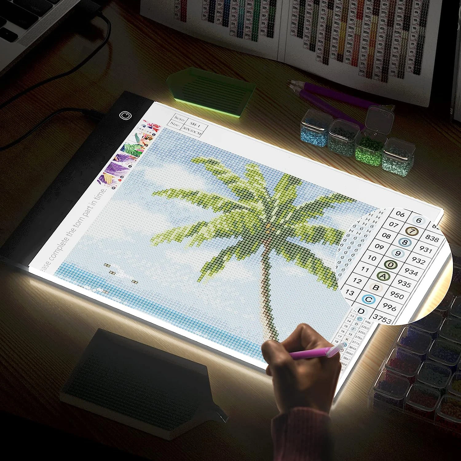 LED Light Pad for Diamond Painting 1 LED Light Pad for Diamond Painting