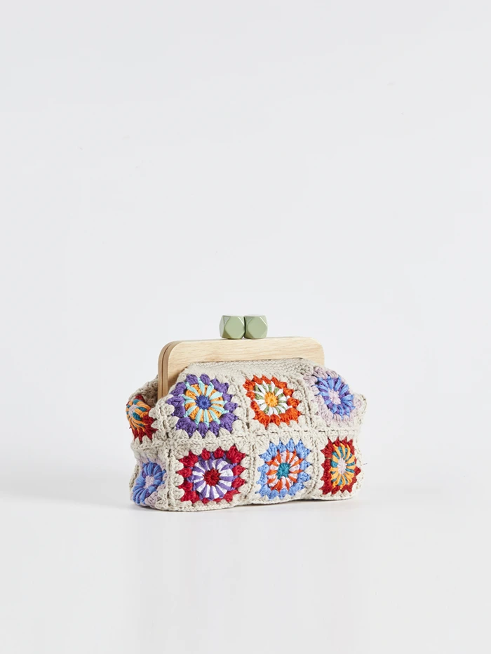 Handmade Granny-Square Crochet Clutch 8 Handmade Granny-Square Crochet Clutch - Image 8