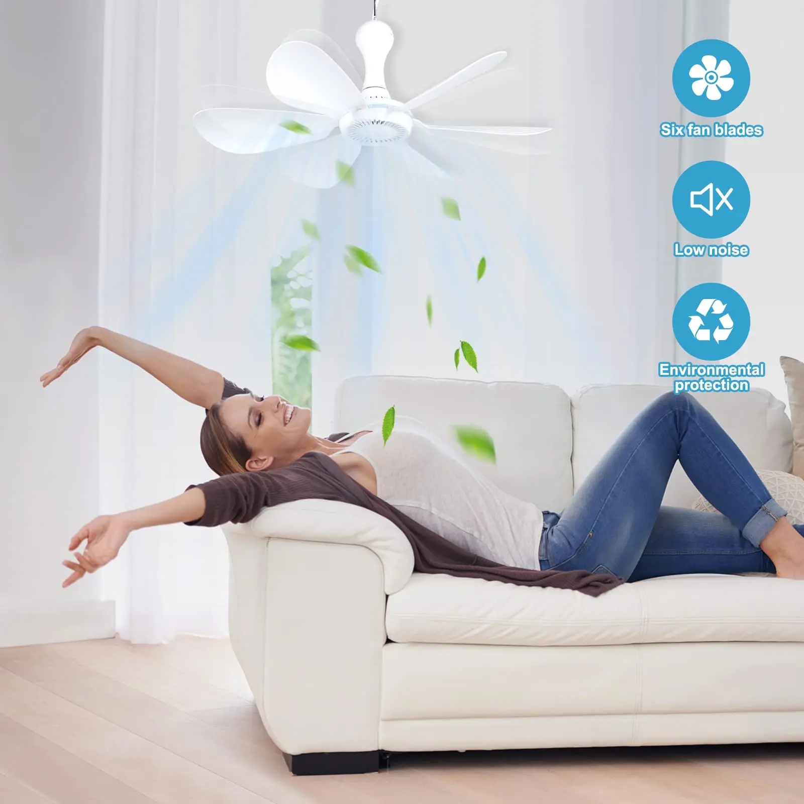 USB Hanging Camping Ceiling Fan 6 USB Hanging Camping Ceiling Fan - Image 6