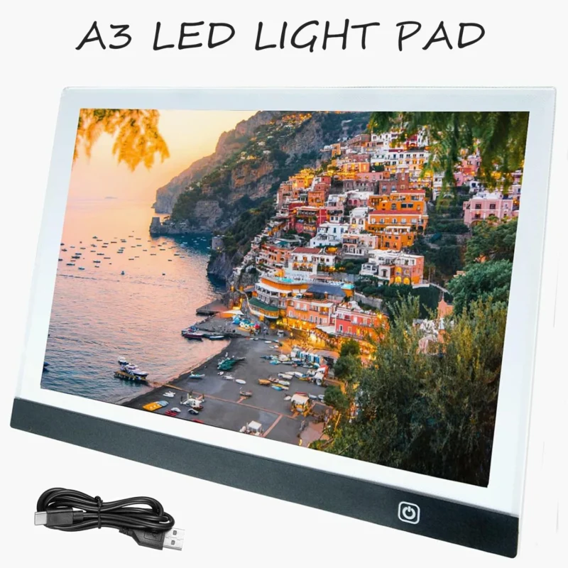 A3 LED Light Pad — Adjustable Brightness