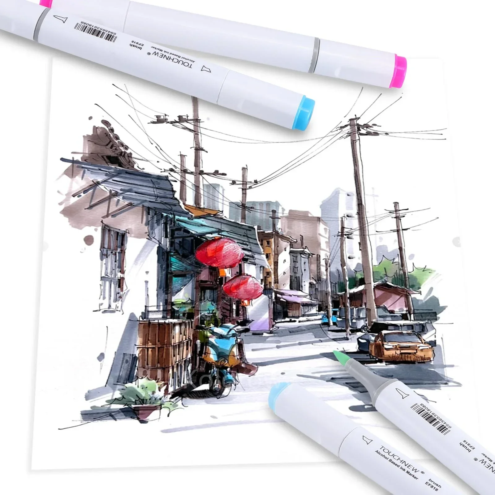 Dual Tip Alcohol Brush Markers 9 Dual Tip Alcohol Brush Markers - Image 9