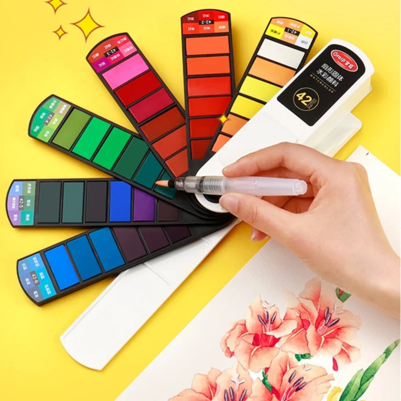 Travel Watercolour Set With Water Brush