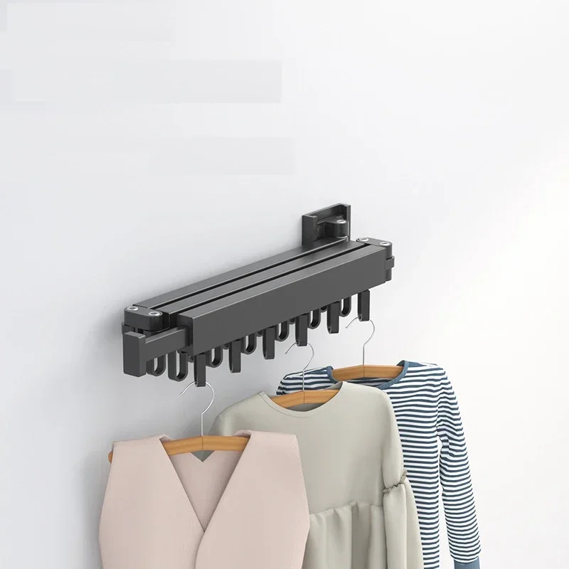 Aluminum Retractable Wall-Mounted Clothes Rack 5 Aluminum Retractable Wall-Mounted Clothes Rack - Image 5