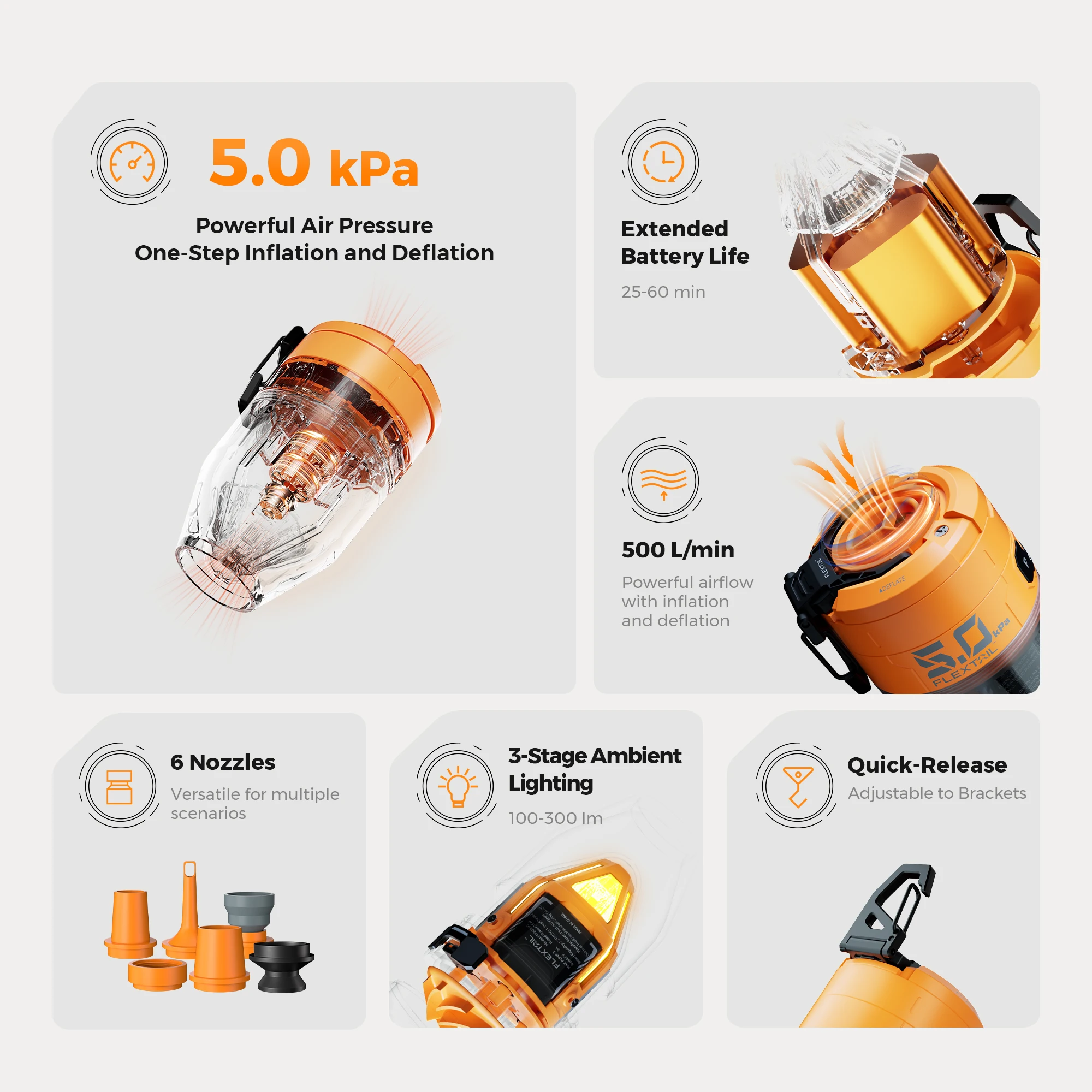 Portable Electric Camping Air Pump 3 Portable Electric Camping Air Pump - Image 3