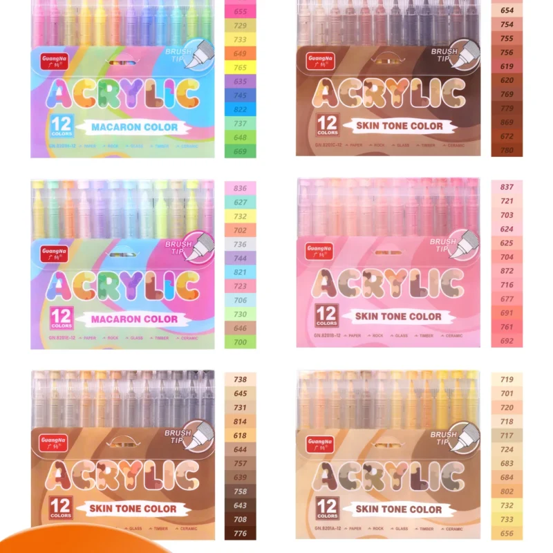 Soft Brush Acrylic Marker Set