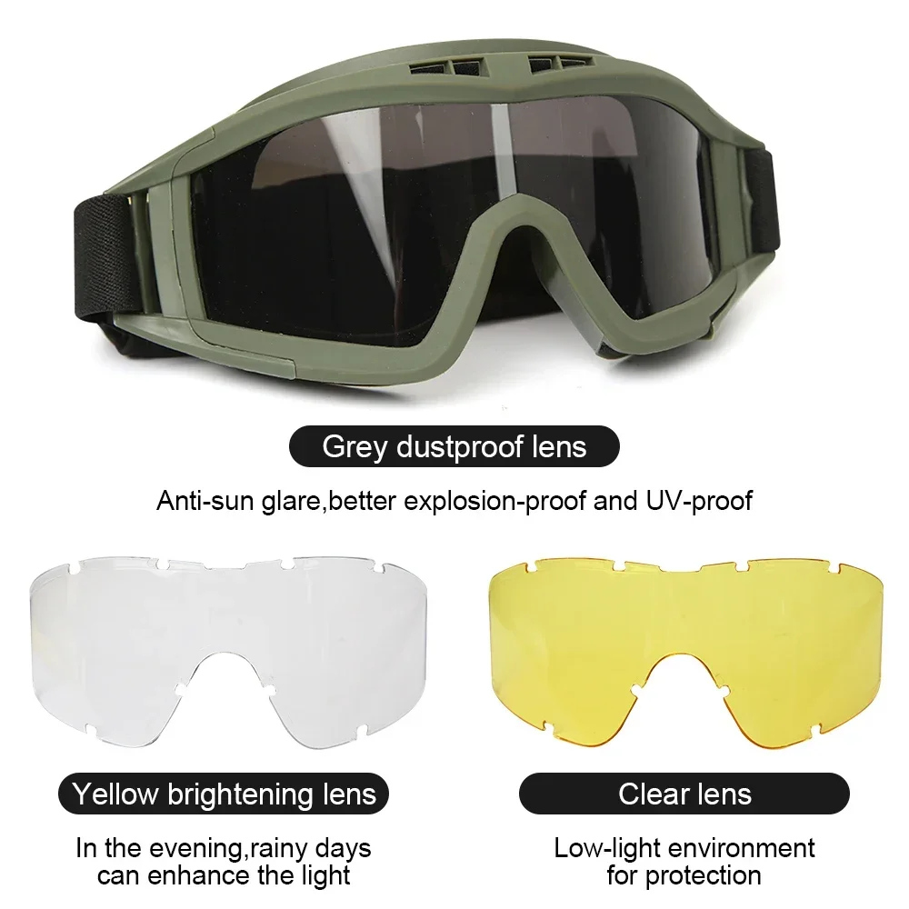 Windproof Tactical Goggles with UV Protection 6 Windproof Tactical Goggles with UV Protection - Image 6