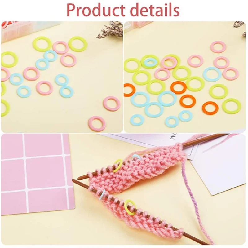 Locking Knitting Stitch Markers with Storage Box 9 Locking Knitting Stitch Markers with Storage Box - Image 9